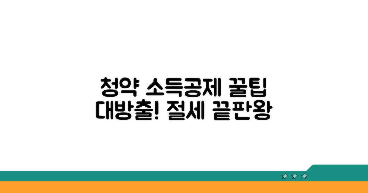 청약저축 소득공제 핵심 파헤치기