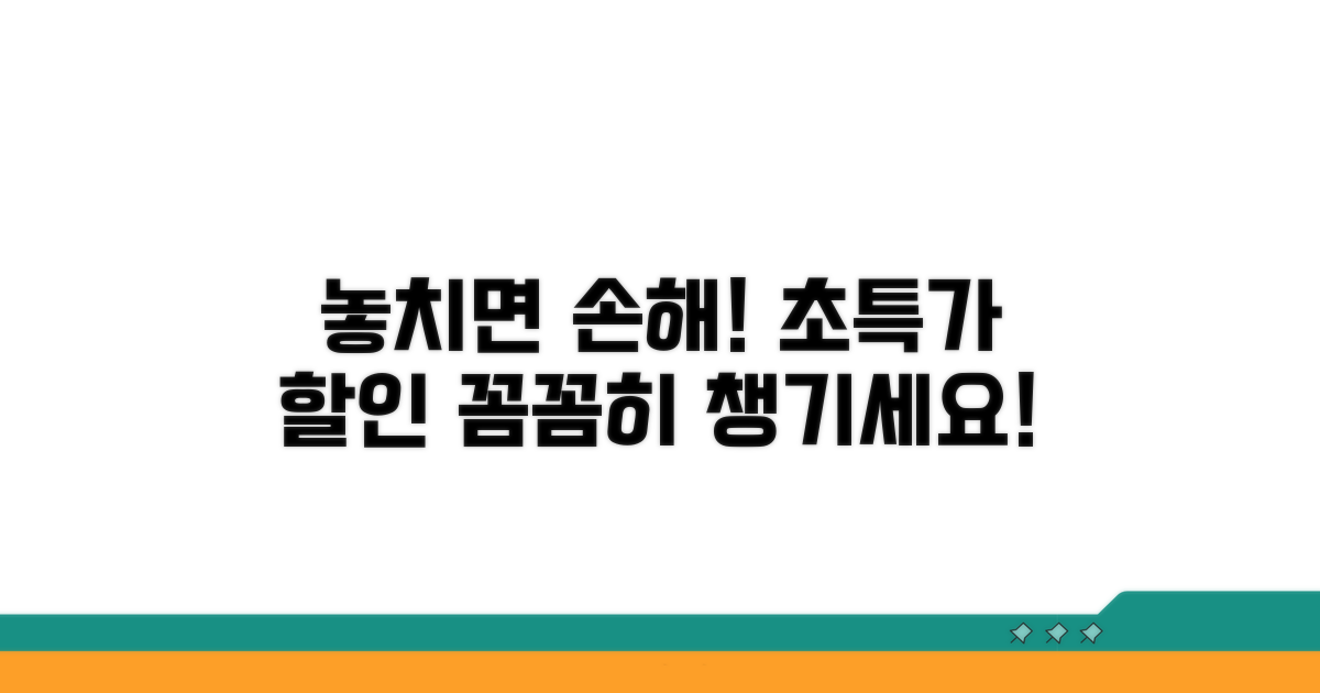 할인 혜택 꼼꼼히 챙기기