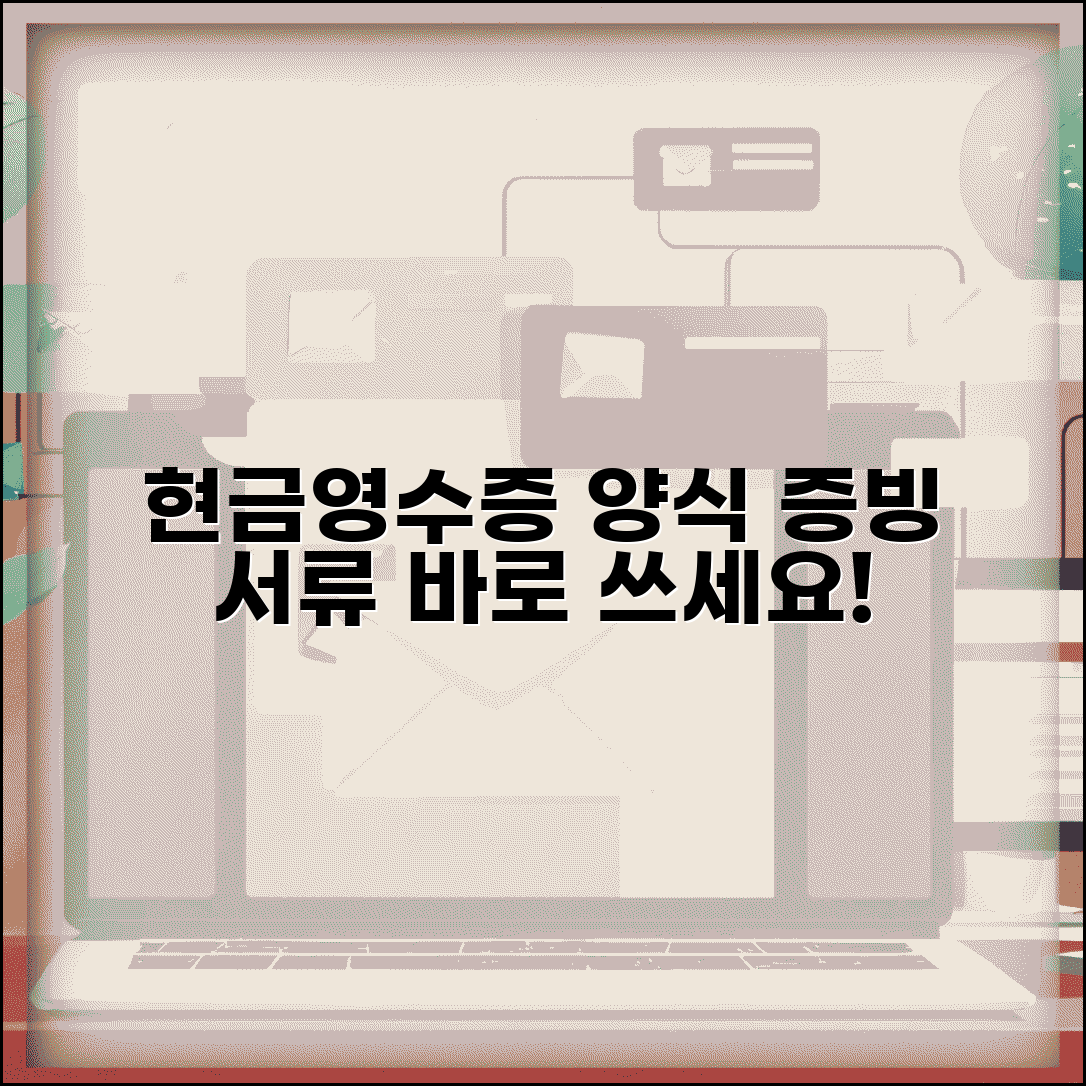 현금영수증 양식 수기용 | 거래 증빙용 표준 서식
