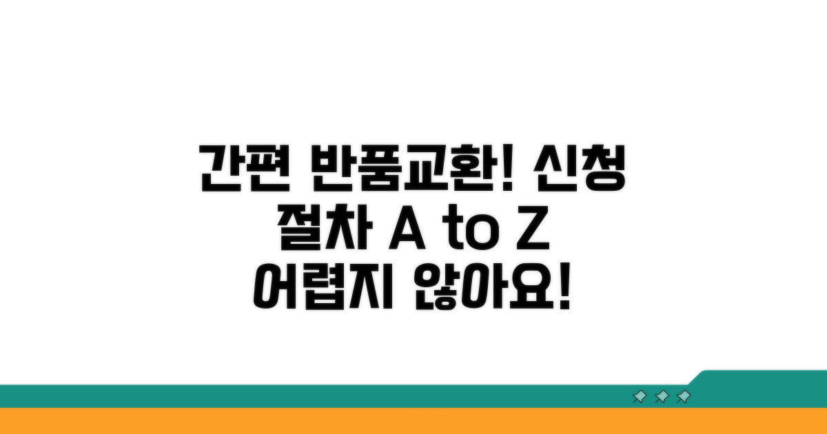 반품/교환 신청 절차 상세 안내