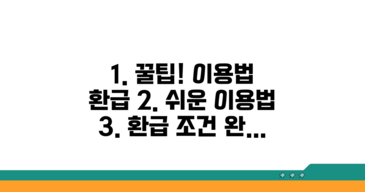 사이트 이용법과 환급 조건 상세 안내