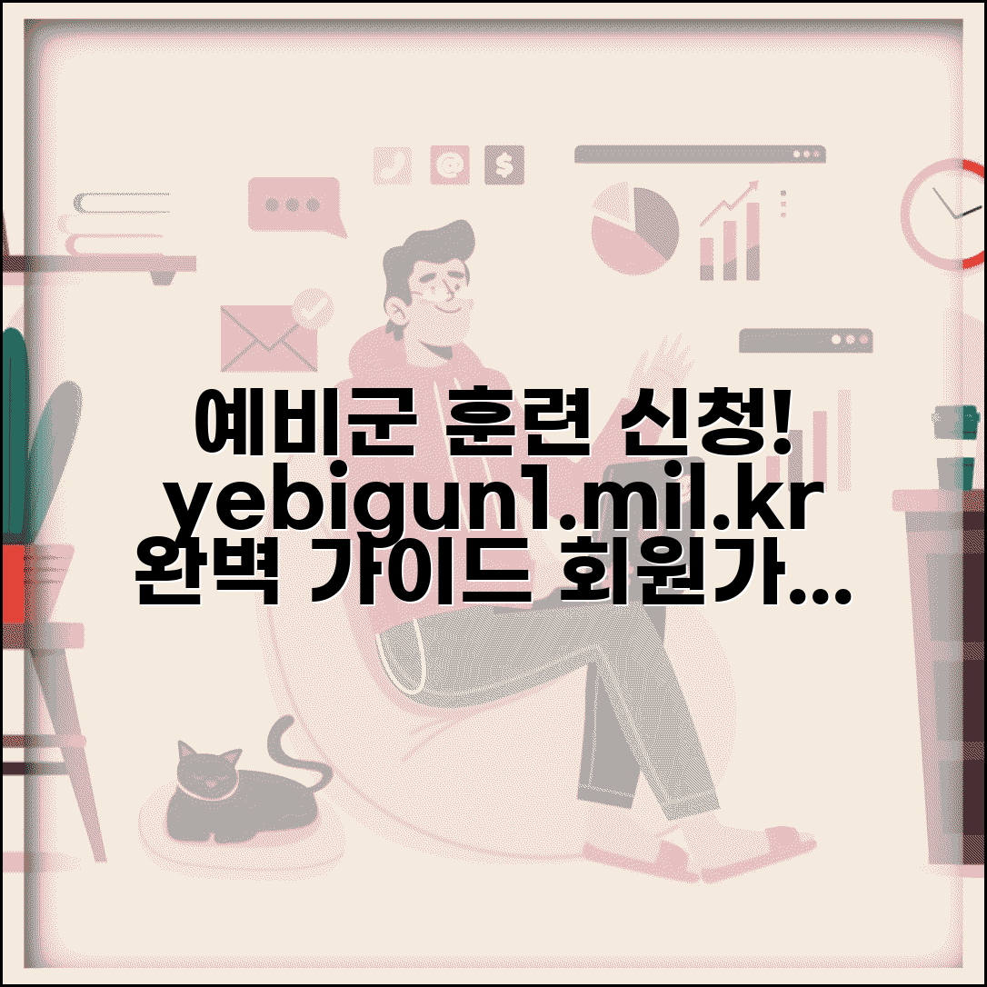 예비군 홈페이지 이용법 | www.yebigun1.mil.kr 회원가입 | 온라인 훈련 신청 및 조회 완벽 가이드