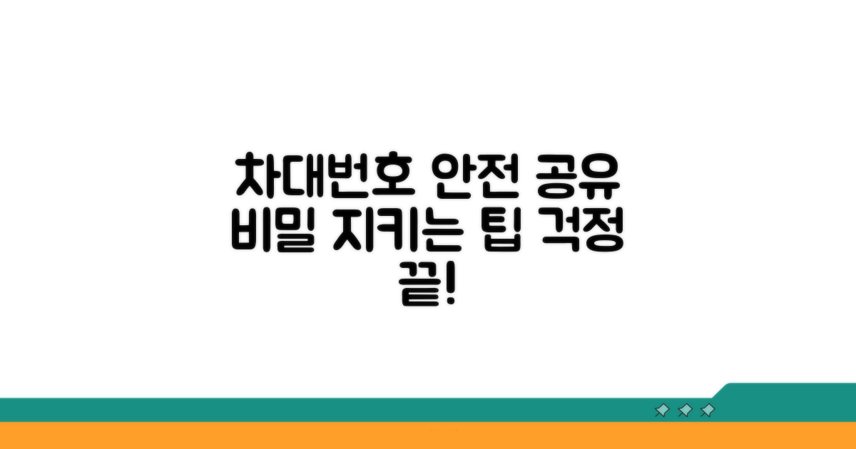안전하게 차대번호 공유하는 법