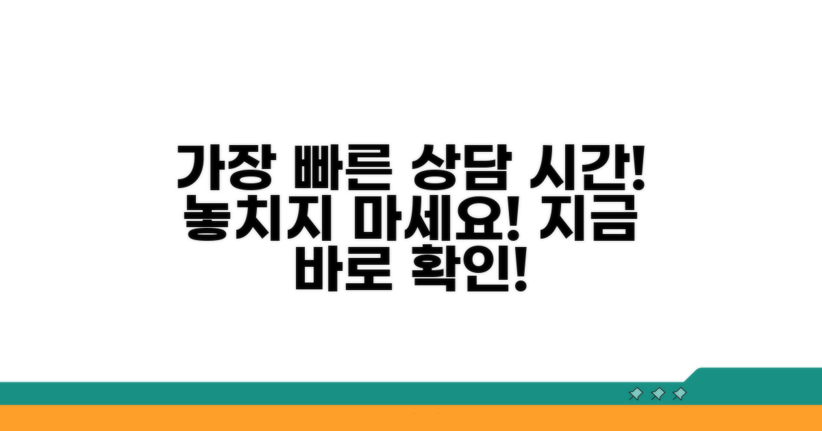 가장 빠른 상담 시간 파악하기