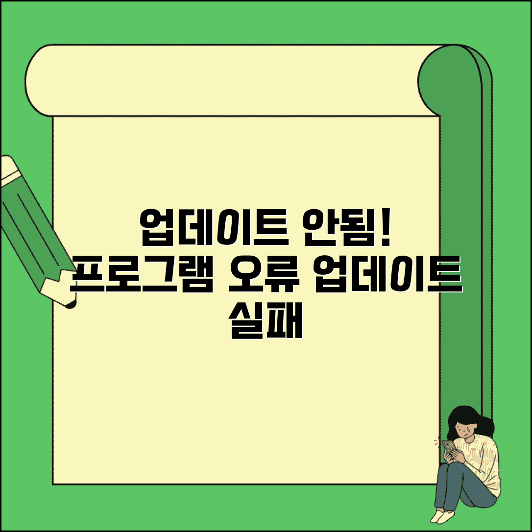 프로그램 업데이트 안됨 오류 | 소프트웨어 업데이트 실패