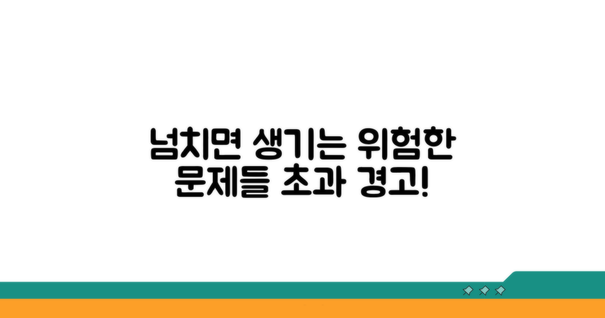 초과 시 발생할 수 있는 문제점