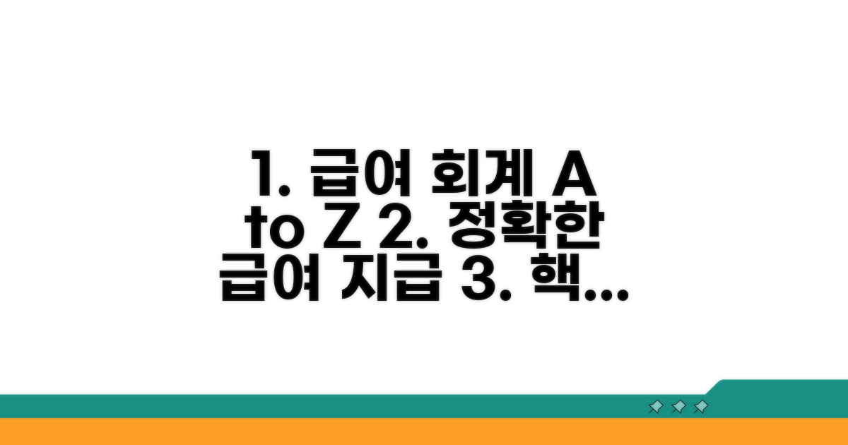 급여 지급 시 회계 처리 방법 A to Z