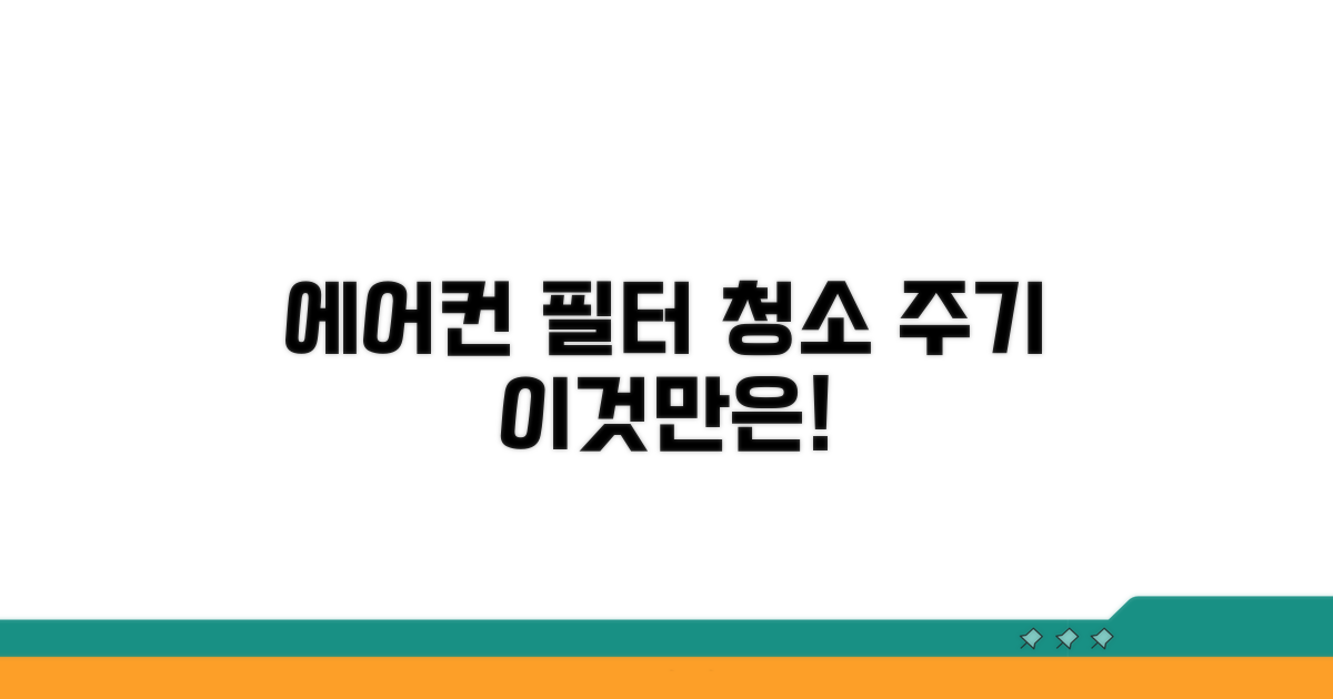 에어컨 필터 청소 주기, 몇 달마다?