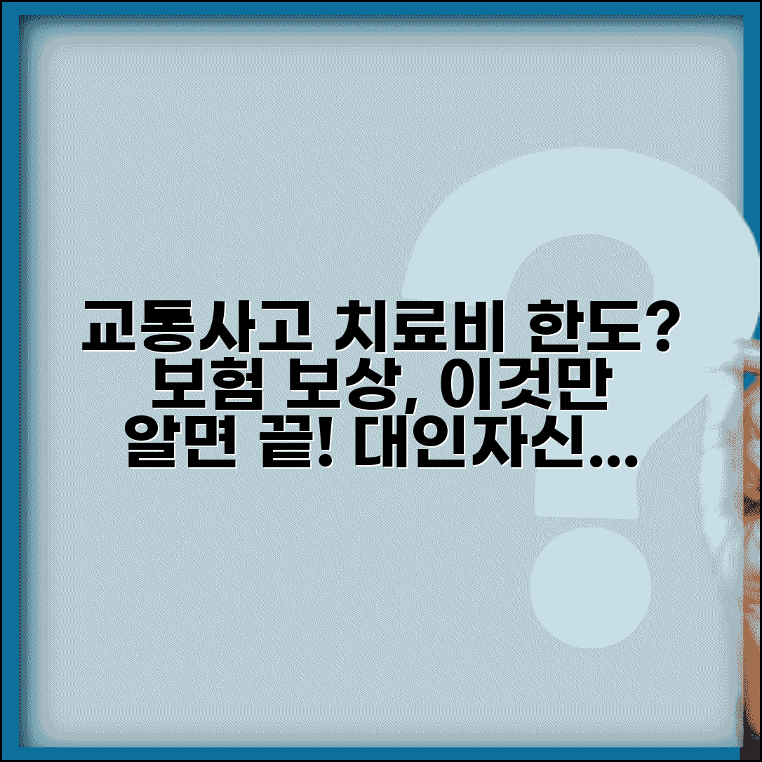 교통사고 피해자 치료비 한도 있나요 | 치료비 한도 | 대인배상 | 자기신체사고 | 보험 보상 범위