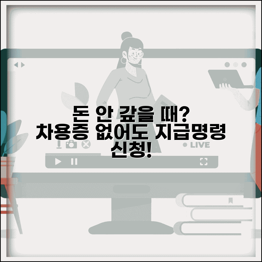 돈 빌려줬는데 갚지 않을때 | 차용증 없어도 지급명령 신청법