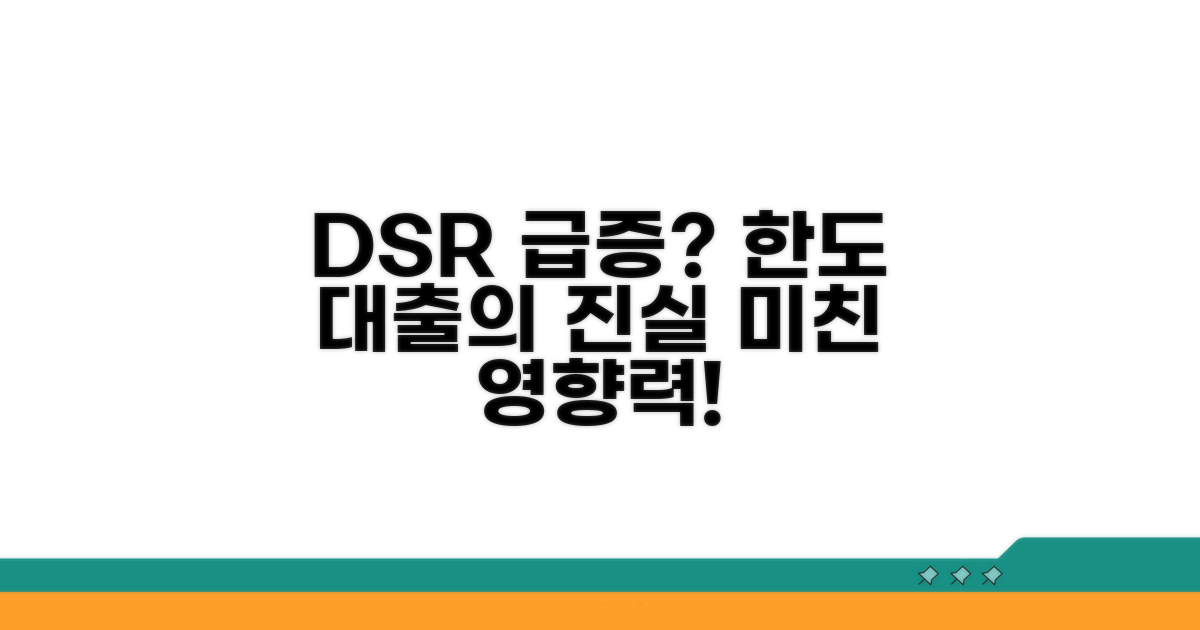 한도 대출이 DSR에 미치는 영향