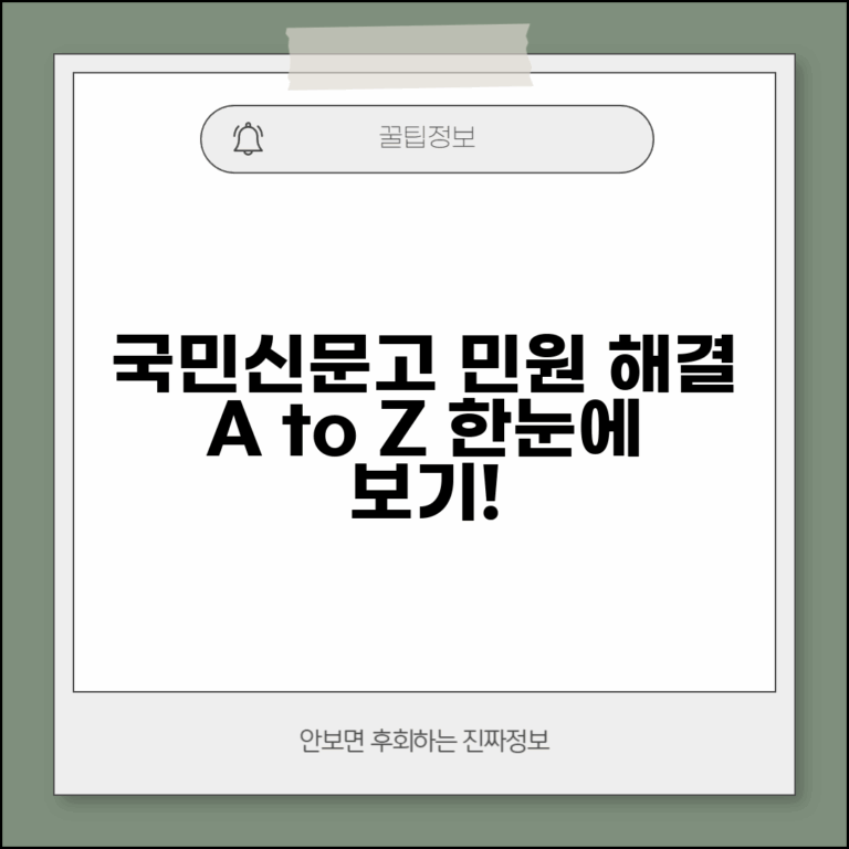 국민신문고 민원처리 절차 흐름도 | 단계별 진행 과정 이해하기