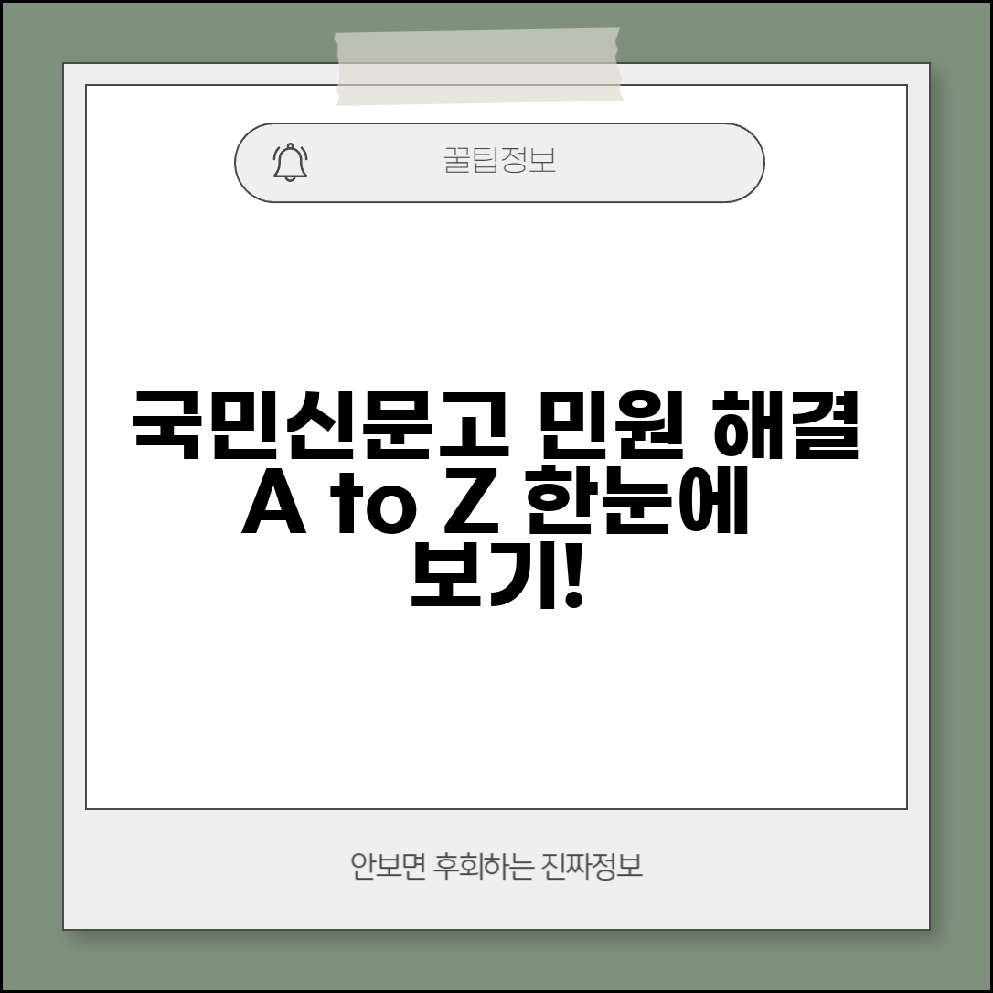 국민신문고 민원처리 절차 흐름도 | 단계별 진행 과정 이해하기
