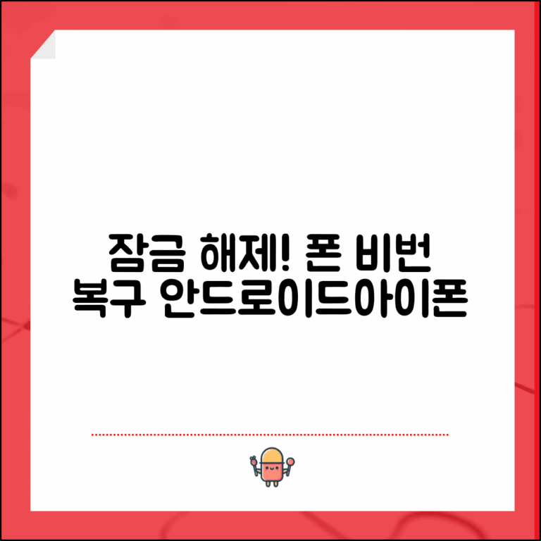 휴대폰 비밀번호 찾기 스마트폰 | 안드로이드 아이폰 잠금화면 비밀번호 복구 방법