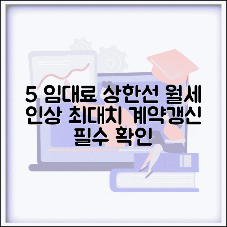 임대료 인상 제한 상한선 5% | 월세 인상률 제한 계약갱신