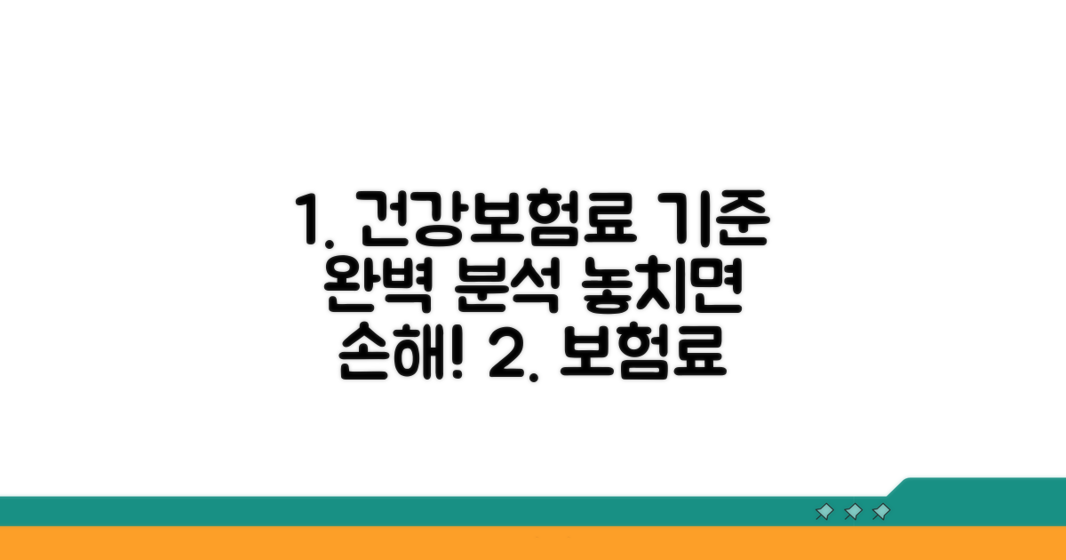 건강보험료 산정 기준 완벽 분석