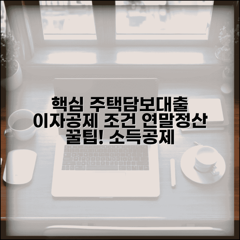 장기주택저당차입금 이자상환액 공제 조건 | 연말정산 소득공제 조건