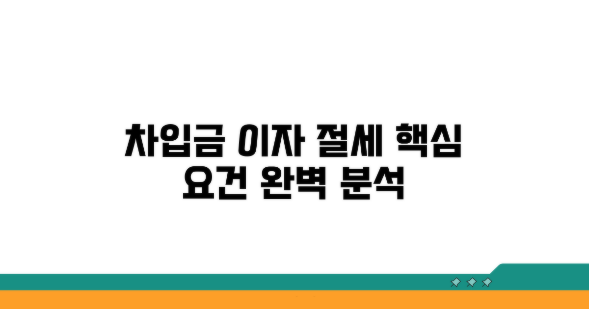 차입금 이자 공제 요건 상세 분석
