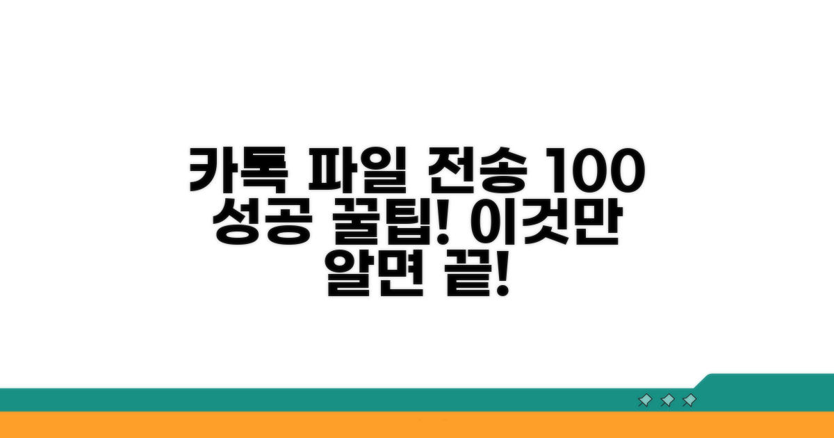 카톡 파일 전송 완벽 가이드