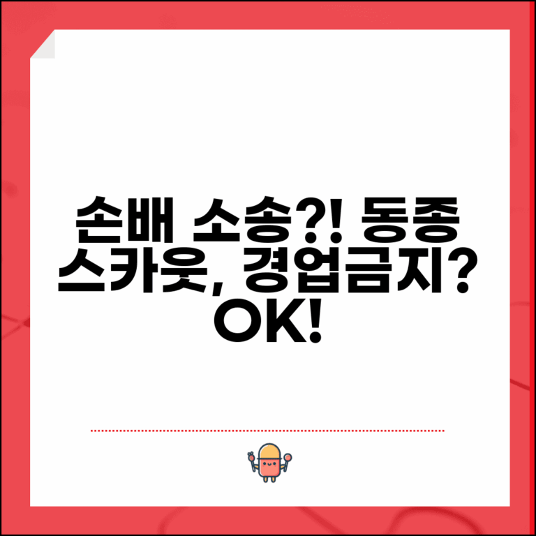 동종업체 직원 스카웃했다고 손배 요구받을때 | 경업금지 약정 효력