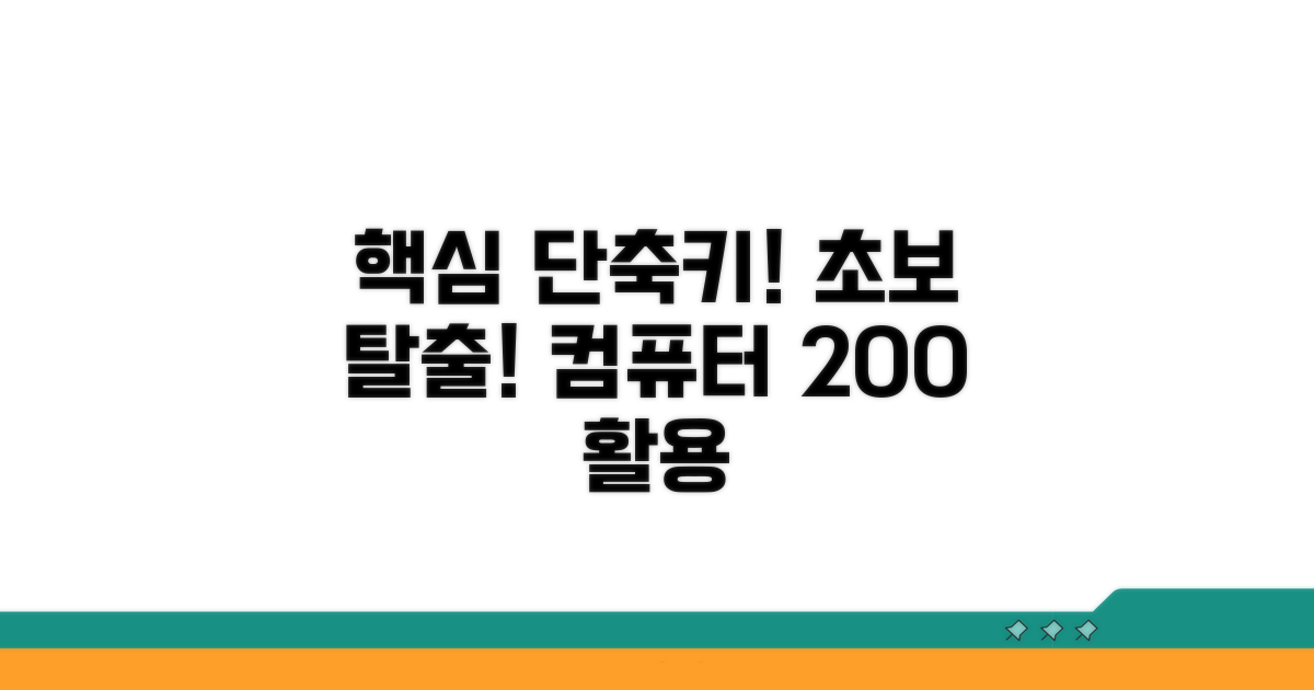 초보자를 위한 단축키 사용법