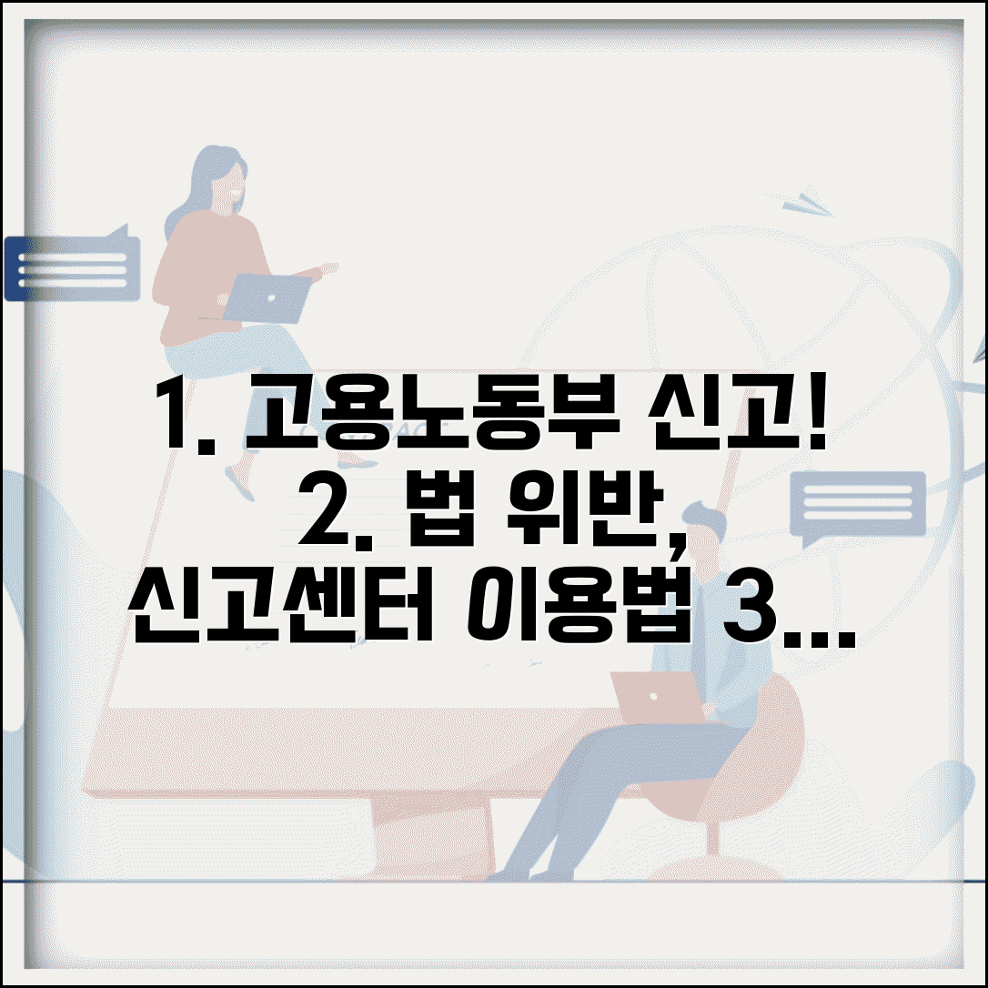 고용노동부 신고방법 노동법 위반 | 고용부 신고센터 이용법