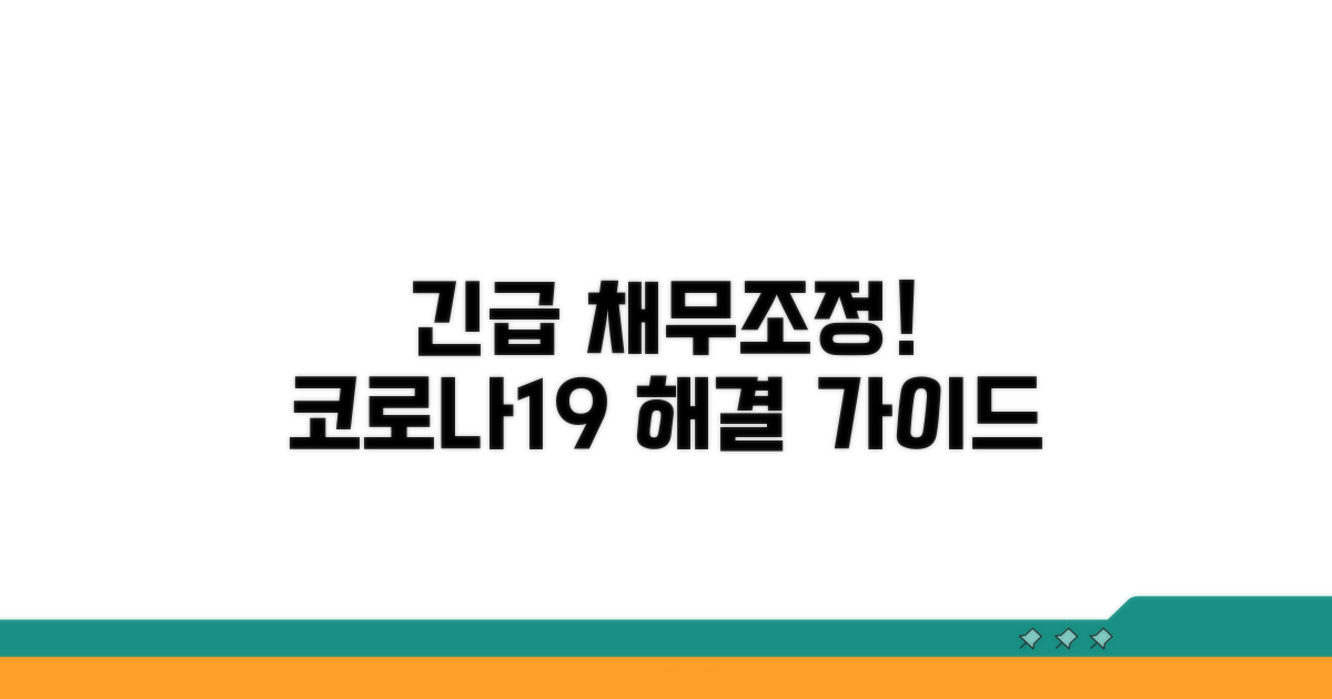코로나19 긴급 채무조정 신청 가이드