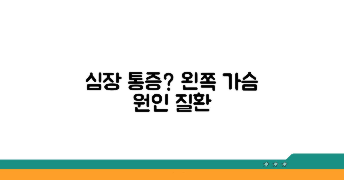왼쪽 가슴 통증 원인 심장 질환