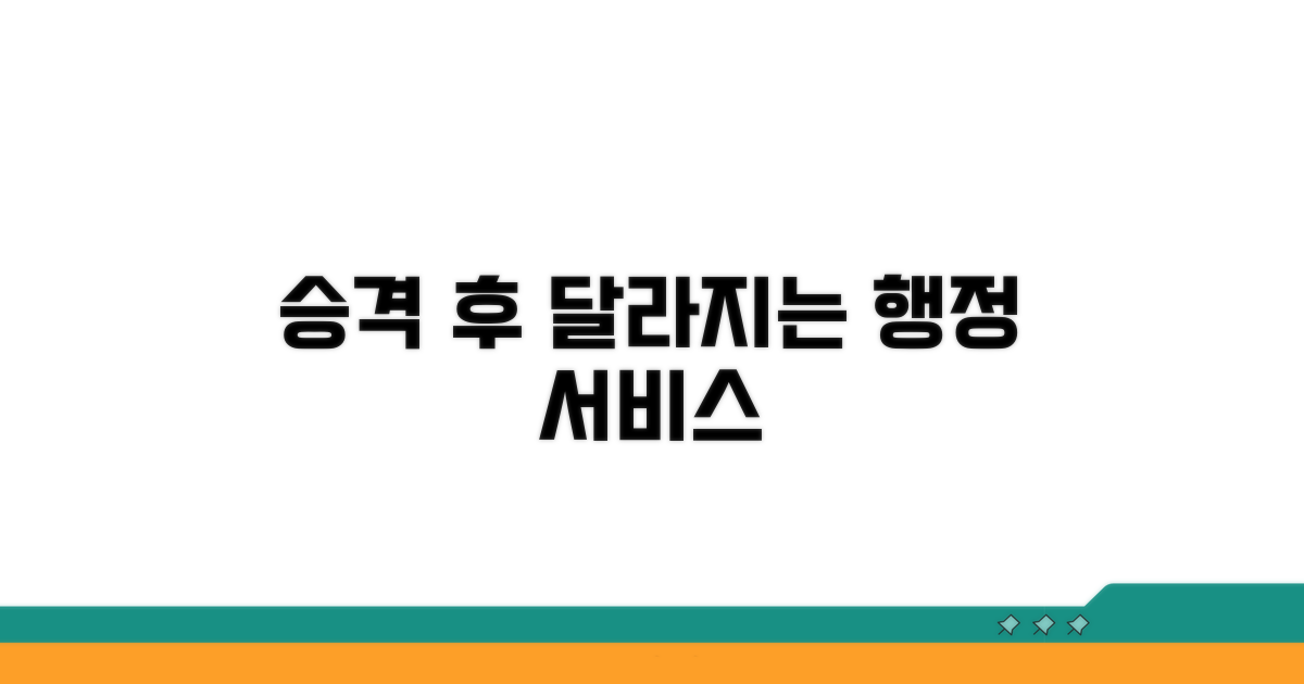 승격 후 달라지는 행정 서비스