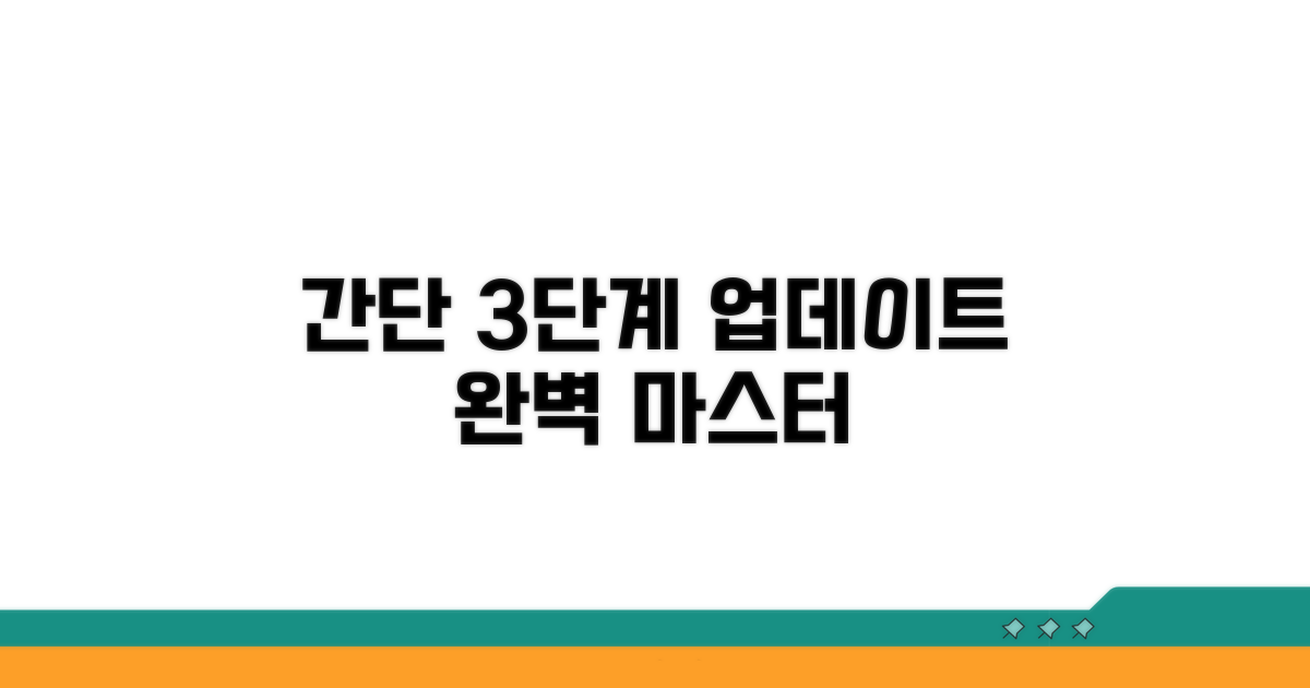간단 3단계 업데이트 과정