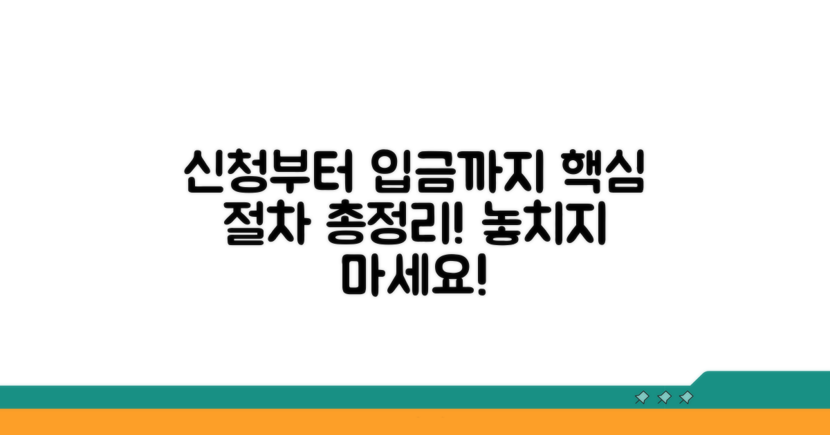 신청부터 입금까지 절차 총정리