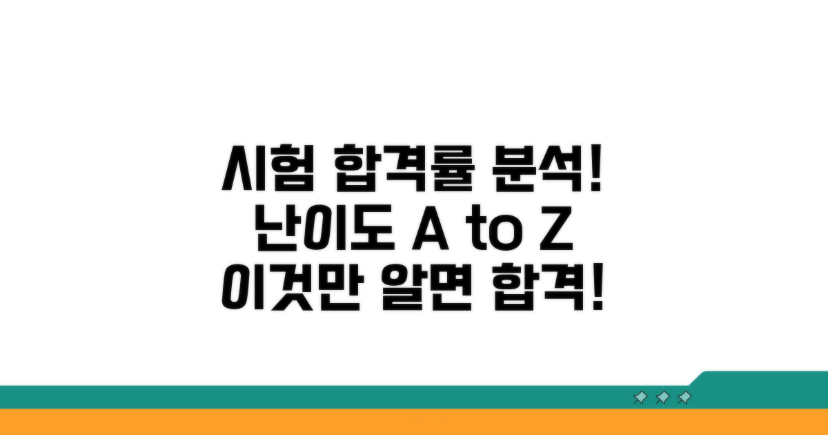시험 난이도와 합격률 완벽 분석