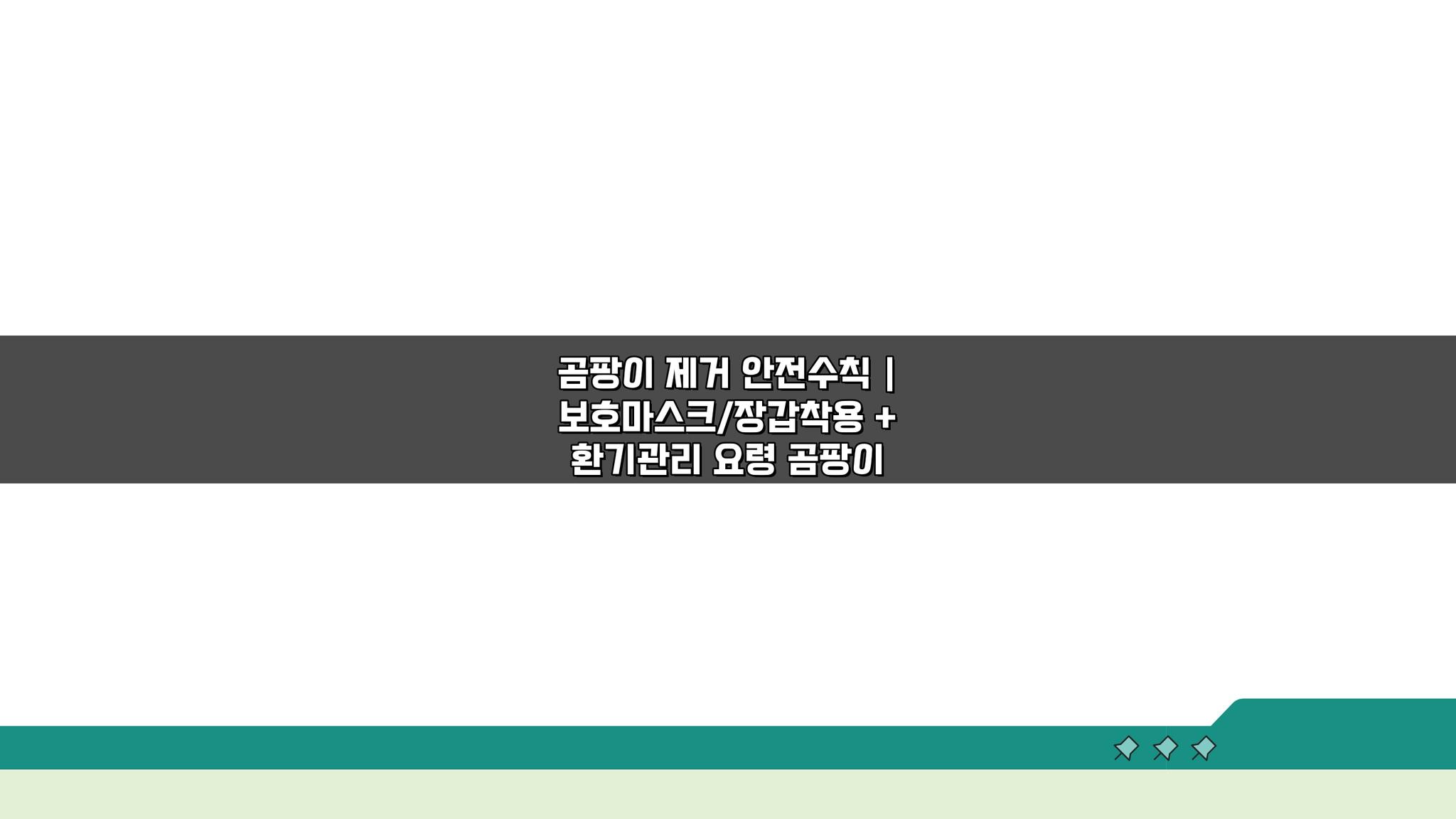 곰팡이 제거 안전수칙, 마스크/장갑 착용 & 환기 요령 5가지
