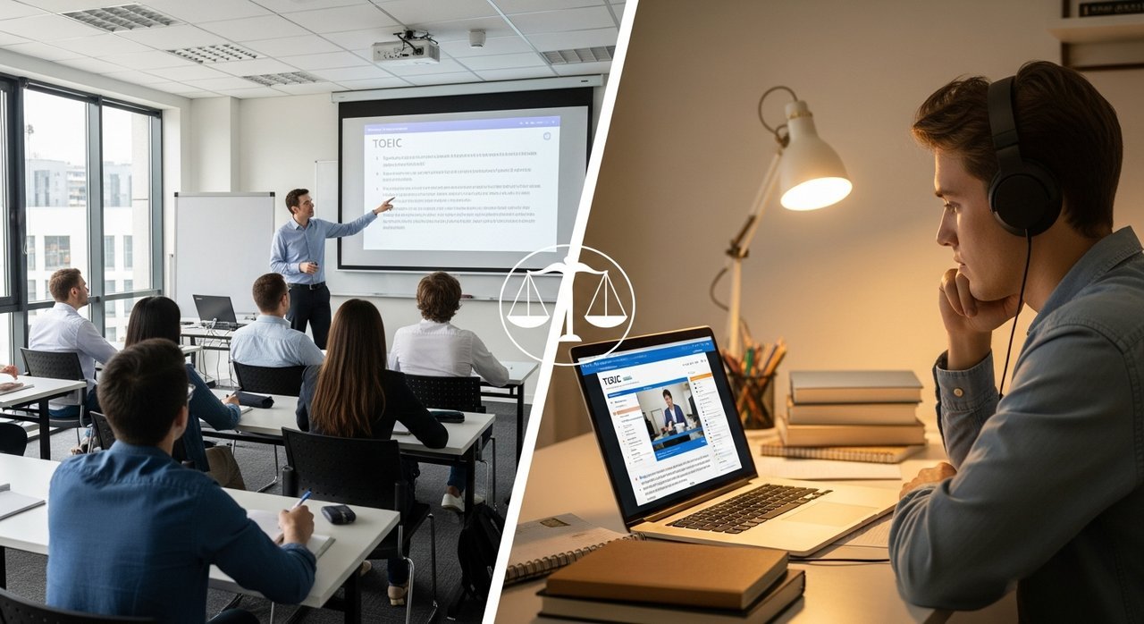 토익학원vs인강 비교: 시간대비 성적 향상 효율, 무엇이 답일까?