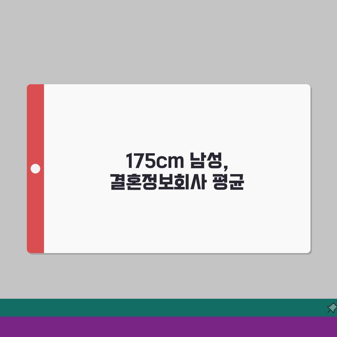 결혼정보회사 남자 키 175cm 등급: 평균 남성 키 가감점 총정리